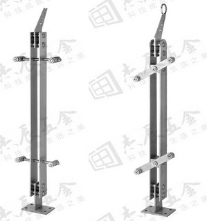 雙片不銹鋼立柱 雙片不銹鋼立柱